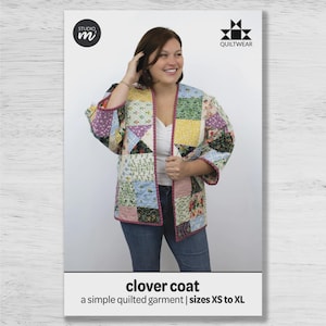Clover Coat Pattern | SMSC003 | Quilted Jacket Coat | From Studio M Squared | Rusty