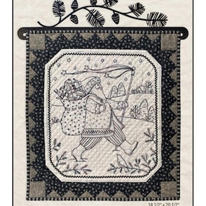 Still Of The Night Pattern 1906 | Kathy Schmitz Studio | Valdani Thread Add On Embroidery Stitchery Applique | Rusty
