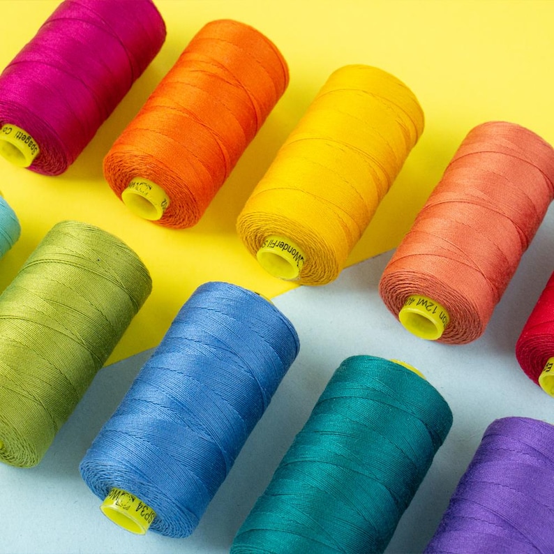 SPAGETTI Spools Singles 12wt Thread | 100M, 400M or 1000M Egyptian ...