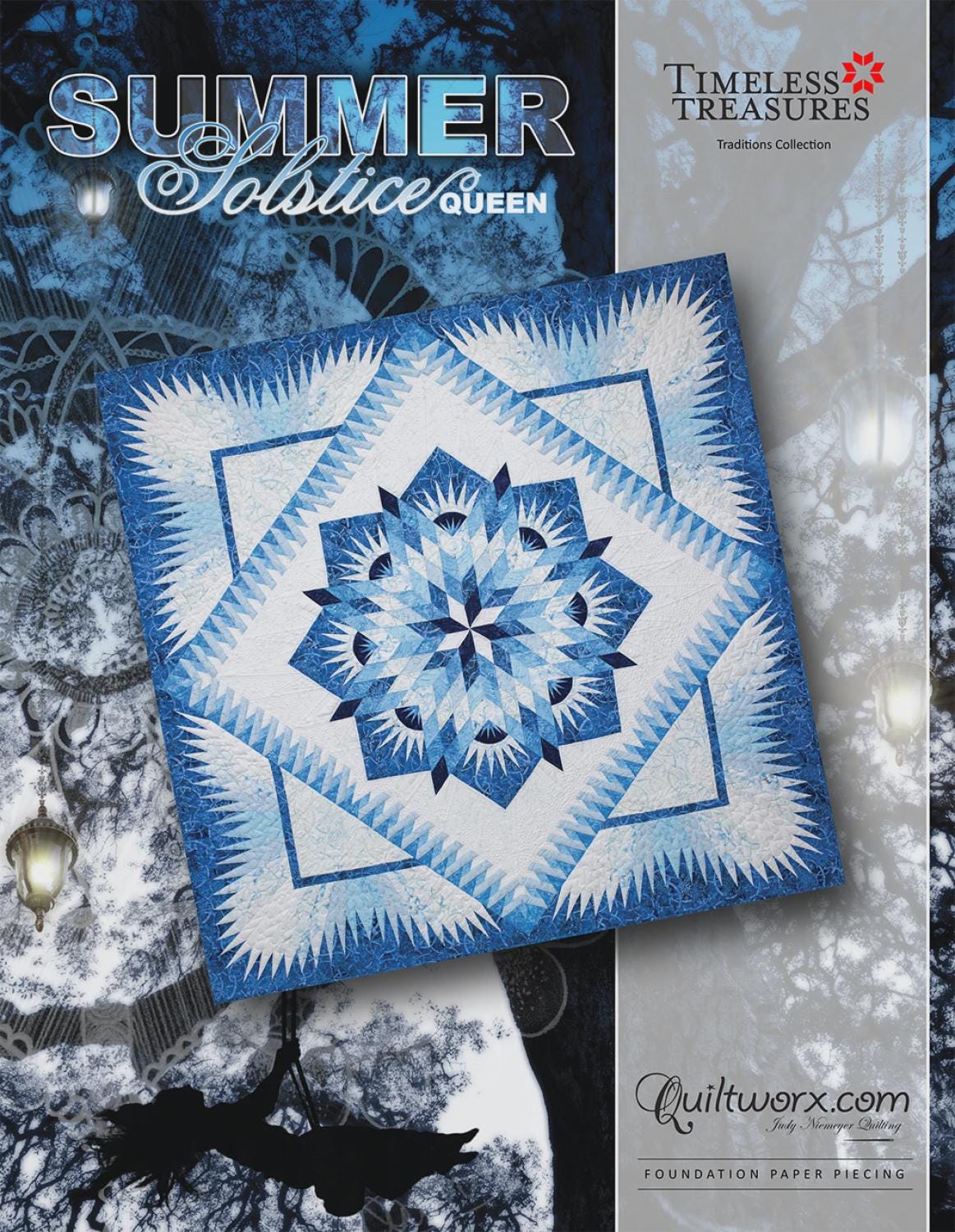 Summer Solstice Queen Quilt Pattern | JNQ00254P1* | Quiltworx Judy ...
