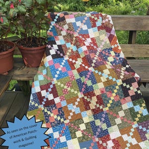 Crosshatch Quilt Pattern | SJ120 | Sweet Jane's Quilting & Design Susan Pfau | Rusty