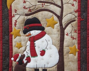 Frosty and Friend Kit | K0715 | Rachel's Of Greenfield | Wool Applique Embroidery | Rusty