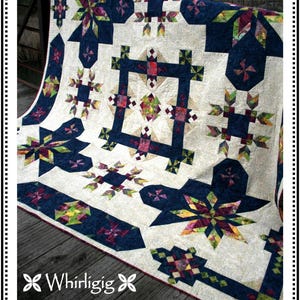 On the Horizon Quilt Pattern | BOM Complete Set | Chris Hoover Whirligig Designs | Rusty
