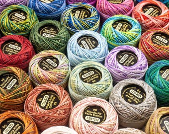 ELEGANZA 8wt Variegated | Perle Cotton Ball Singles | Colors #1001- 1069 | 5gm 100 Color Options | Wonderfil | Rusty