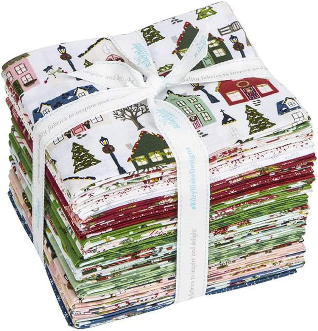 CHRISTMAS VILLAGE Fat Quarter Bundle FQ 24 Pcs | Riley Blake Designs ...