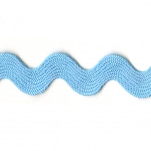 Tape Rick Rack Light Blue Pack | Jumbo 2.5 Yard | WRIGHT CO. | Ric Rac Ricrac Wave Ribbon | Rusty