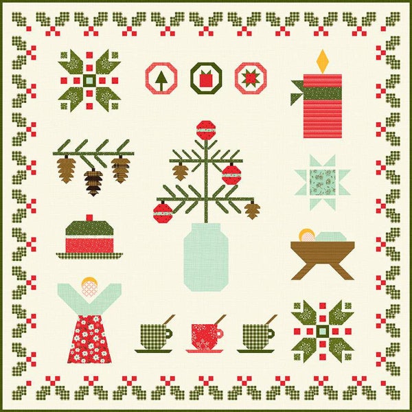 CHRISTMAS EVE Boxed QUILT KiT| Riley Blake Designs | Boxed Kit 63x63" | Nativity Christmas Night Holy Night Hoidays Winter Family