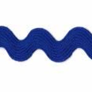 Tape Rick Rack YALE Blue Pack | PC401 Medium or Jumbo 2.5 Yard | WRIGHT CO. | Ric Rac Ricrac Wave Ribbon | Rusty