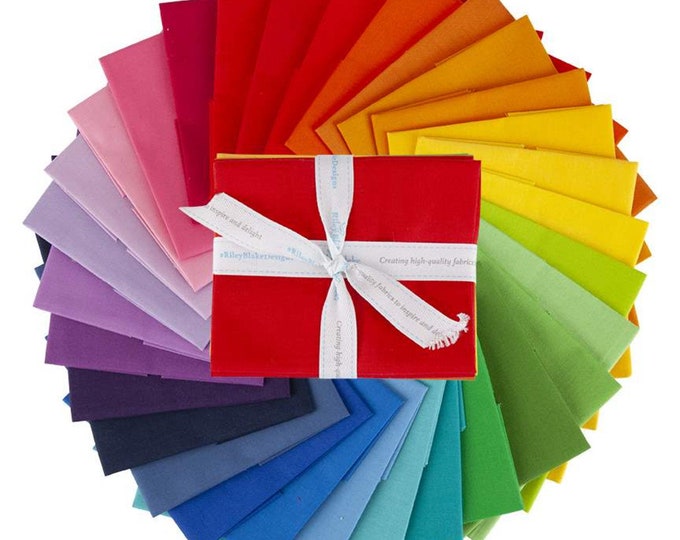 Confetti Cottons Hush Hush Rainbow Fat Eighth Bundle 30 Pcs | Riley ...