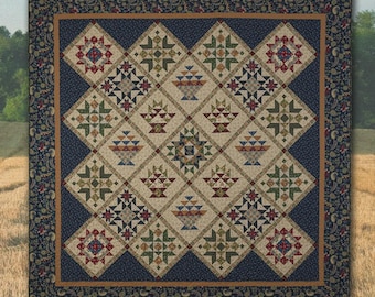 Kit Bloc échantillonneur Quilter's Corner – Vintage – Tissus Samedi – Lot Avec Doublons