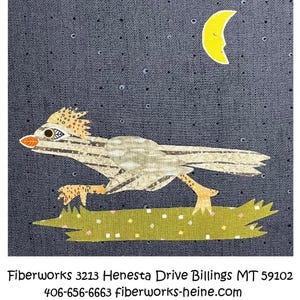Whatevers! #56 Roadrunner Collage Pattern | Laura Heine Fiberworks | Applique | Rusty