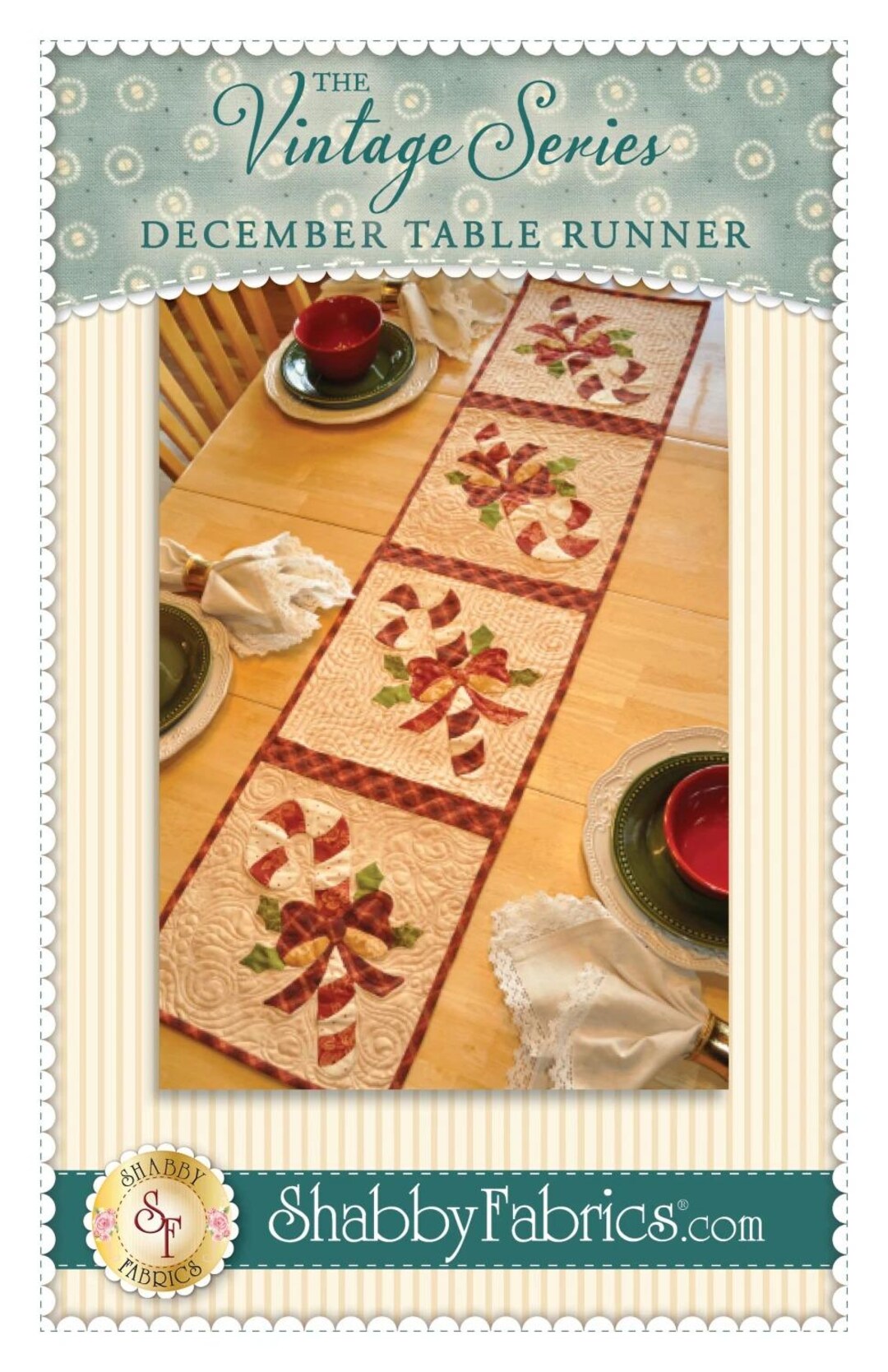 Vintage Series Table Runner - December Pattern | SF48667 | Jennifer ...