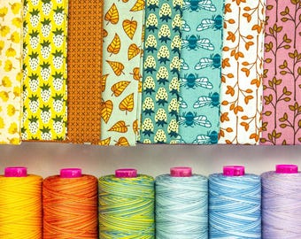 TUTTI VARIEGATED Thread Single Spool COLORS | 50wt Mini, Medium, Large Spools | 3 Ply Double Gassed Egyptian Cotton | Rusty