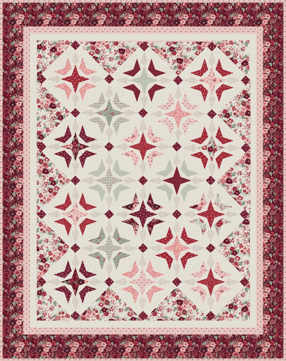 Versailles Quilt Pattern | PM840 | Sandy Gervais Pieces of My Heart ...
