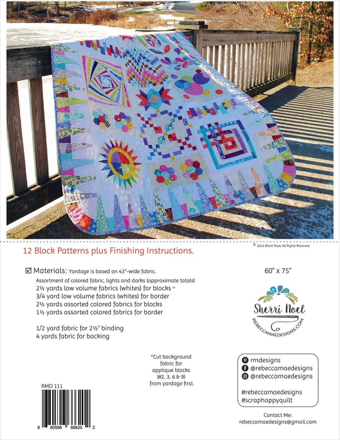 Scrap Happy Sampler Quilt Pattern | Block of the Month | RMD111 ...