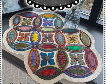 Coat of Many Colors Pattern | PRI-992 | Lisa Bongean Primitive Gatherings | Wool Applique | Rusty