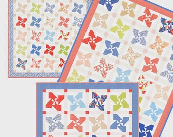 Pinwheel Parade Quilt Pattern | FTQ3002 | Fig Tree Quilts Joanne Figueroa | Multi Size | Rusty