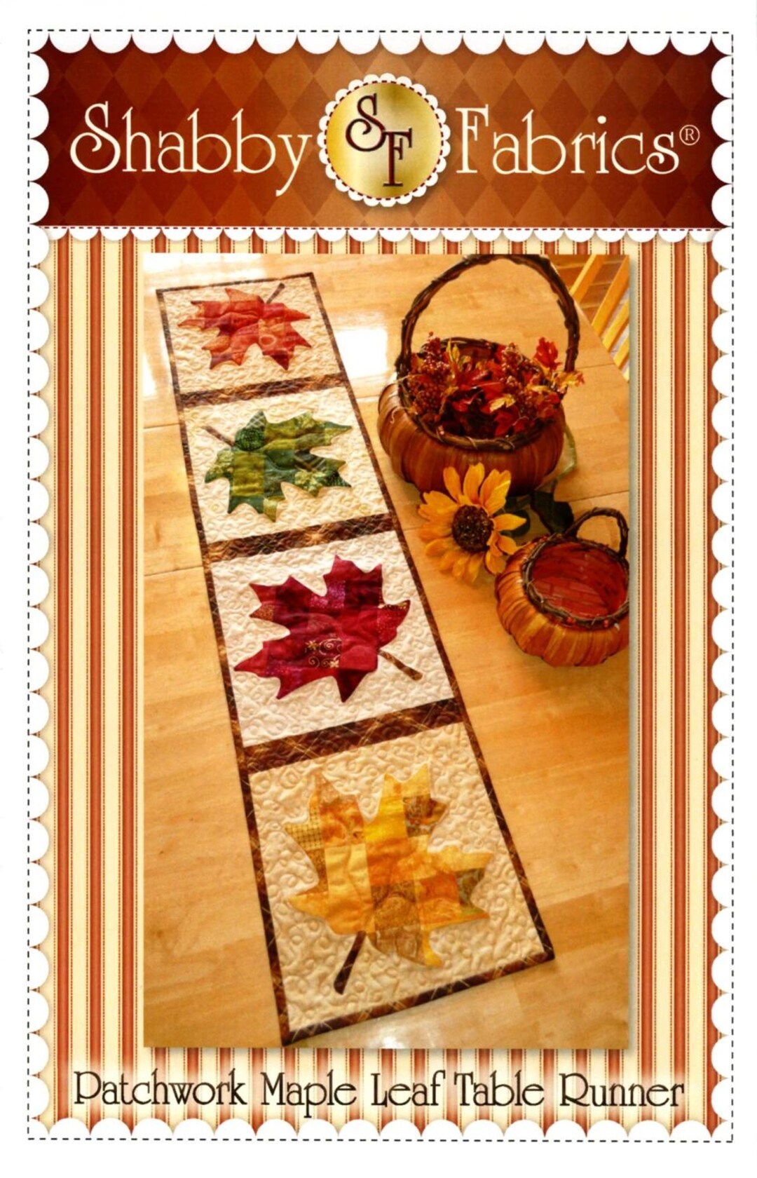 Patchwork Maple Leaf Table Runner Pattern | SF48632 | Jennifer Bosworth ...