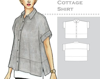Cottage Shirt Sewing Pattern | The Sewing Workshop TSWPP062 | Rusty