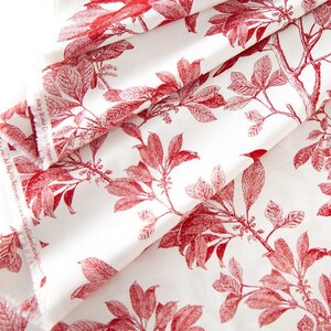 SALE Classic Caskata Red 1 Yard Bundle =6 Yards , One of each Red Colorway Artisanal Home Wicker Twigs Branches Birds Paisley Main SHOP CUT