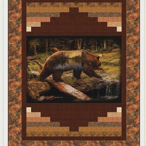 Ladders Panel Quilt Pattern | QR1158 | From Quilting Renditions Kari Nichols | Panel Multi Size | Rusty