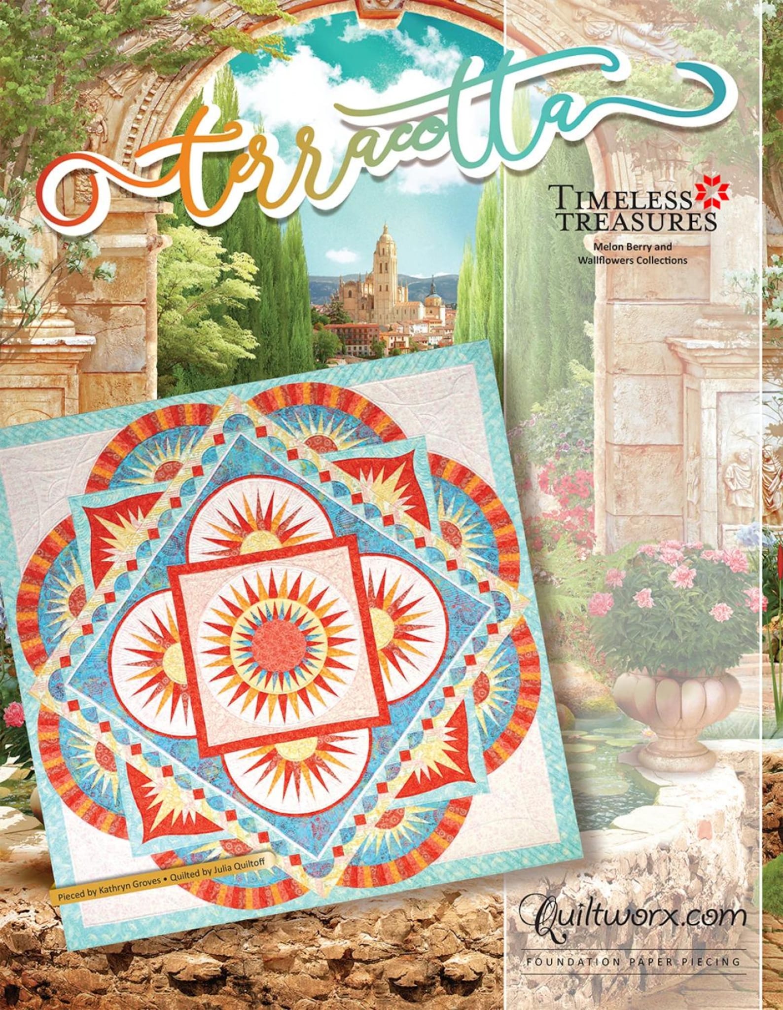Terracott Quilt Pattern Terracotta Quilt Pattern | Quiltworx Judy Niemeyer | 99x99 | Batik ...