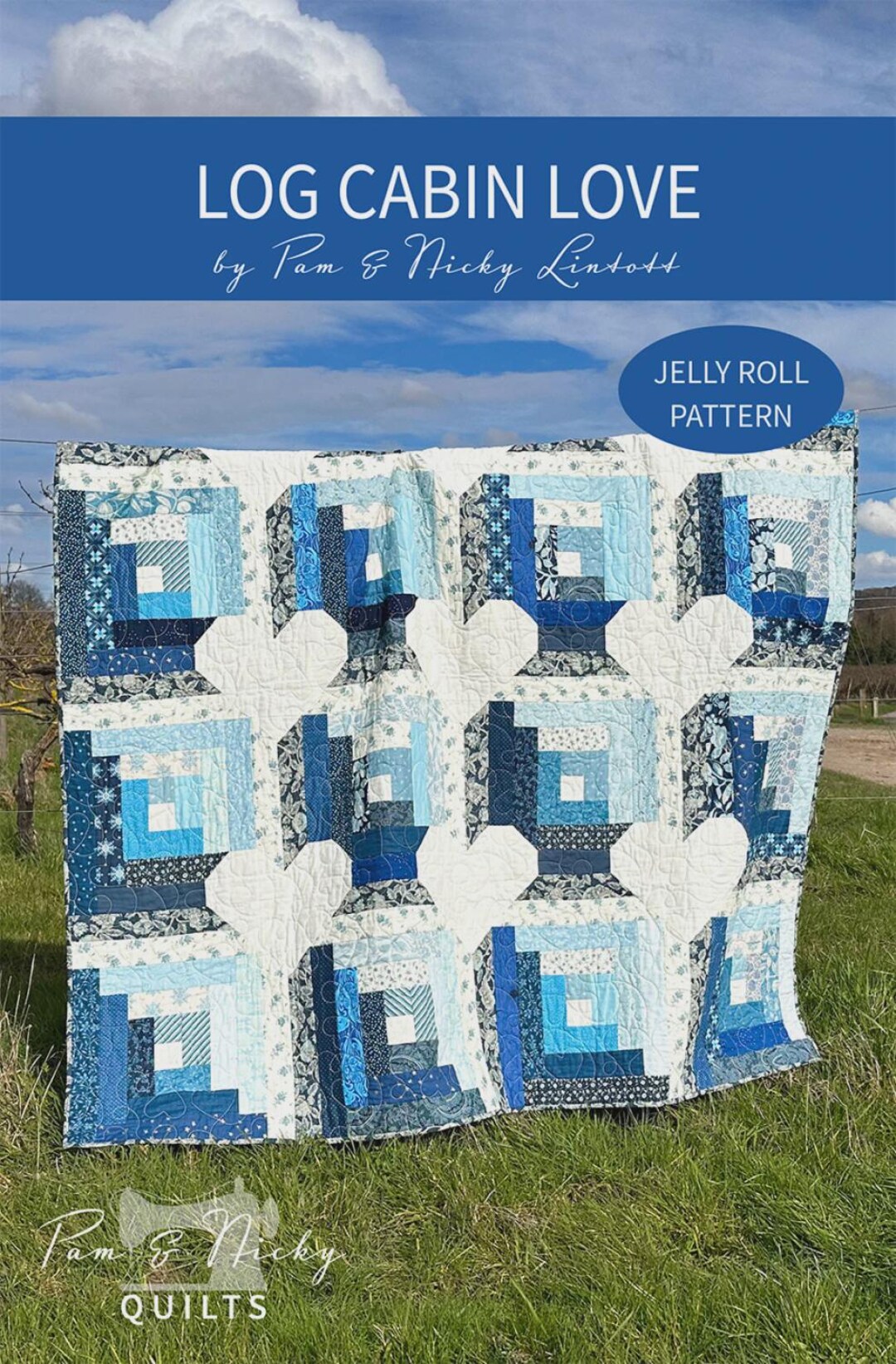 Log Cabin Love Quilt Pattern | PNQ4002 | Pam Nicky Lintott | 68x68 ...