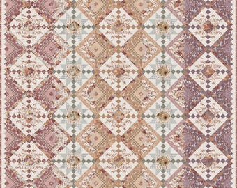 Laura's Log Cabin by Modern Prairie |  P207-LOGCABIN | Modern Prairie | Riley Blake Designs Rusty