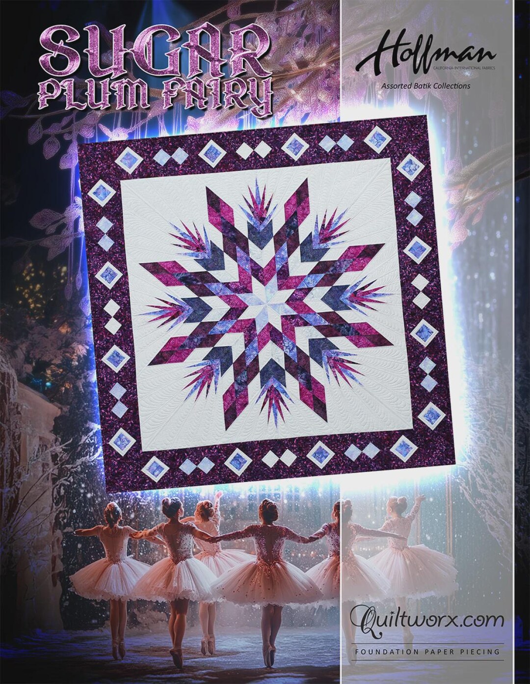 Sugar Plum Fairy Quilt Pattern | JNQ00222P18 | Quiltworx Judy Niemeyer ...