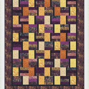 Tuscany Quilt Pattern | QR1346 | From Quilting Renditions Kari Nichols | Panel Multi Size | Rusty
