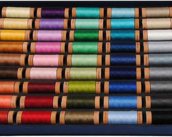 Aurifil Best Selection 80wt Cotton 45 Small Spools | AURIFIL | Long Staple Cotton |  #ABSC80 | Rusty