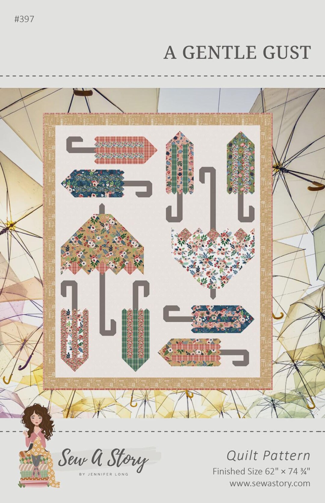 A Gentle Gust Quilt Pattern | BSI397 | Sew A Story / Bee Sew Inspired ...