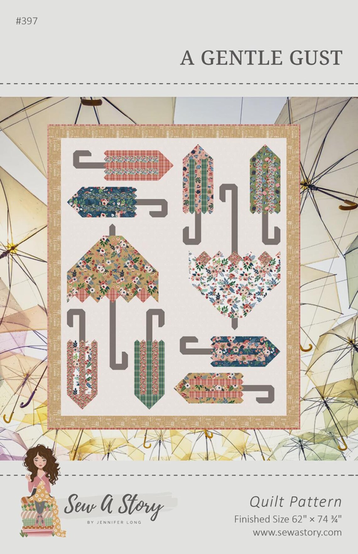 A Gentle Gust Quilt Pattern | BSI397 | Sew A Story / Bee Sew Inspired ...