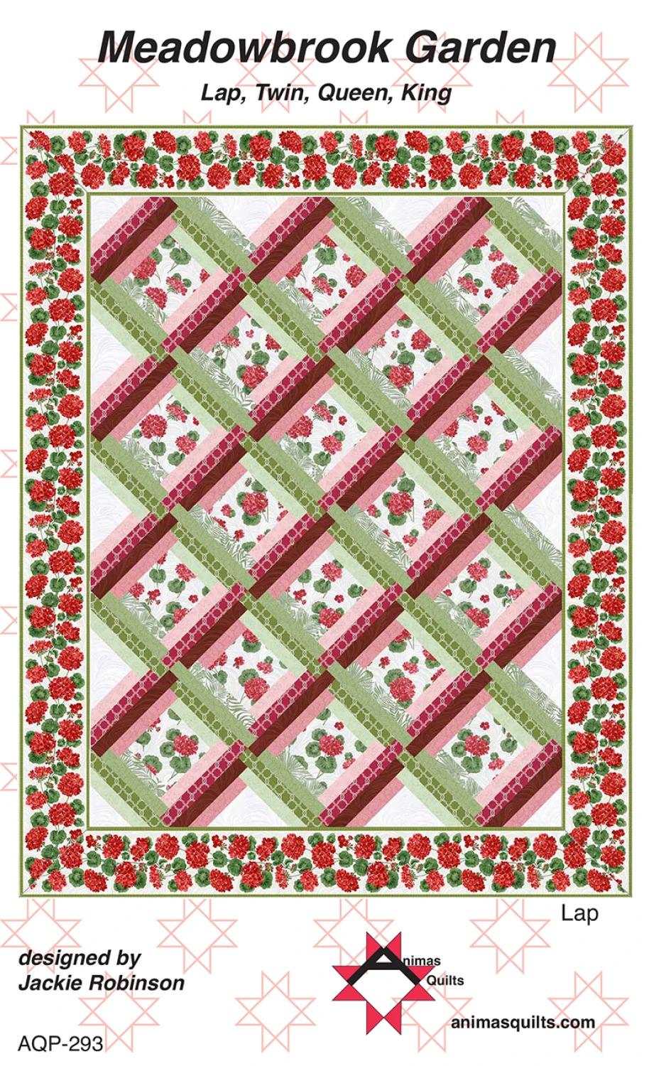 Geranium Quilt Pattern Meadowbrook Garden Quilt Pattern | Multi Size | Animas Quilts Ann ...