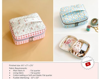 Daily Essential Pouch Pattern | Minki Kim | Cosmetic Bag Travel Bag Toiletries | Rusty