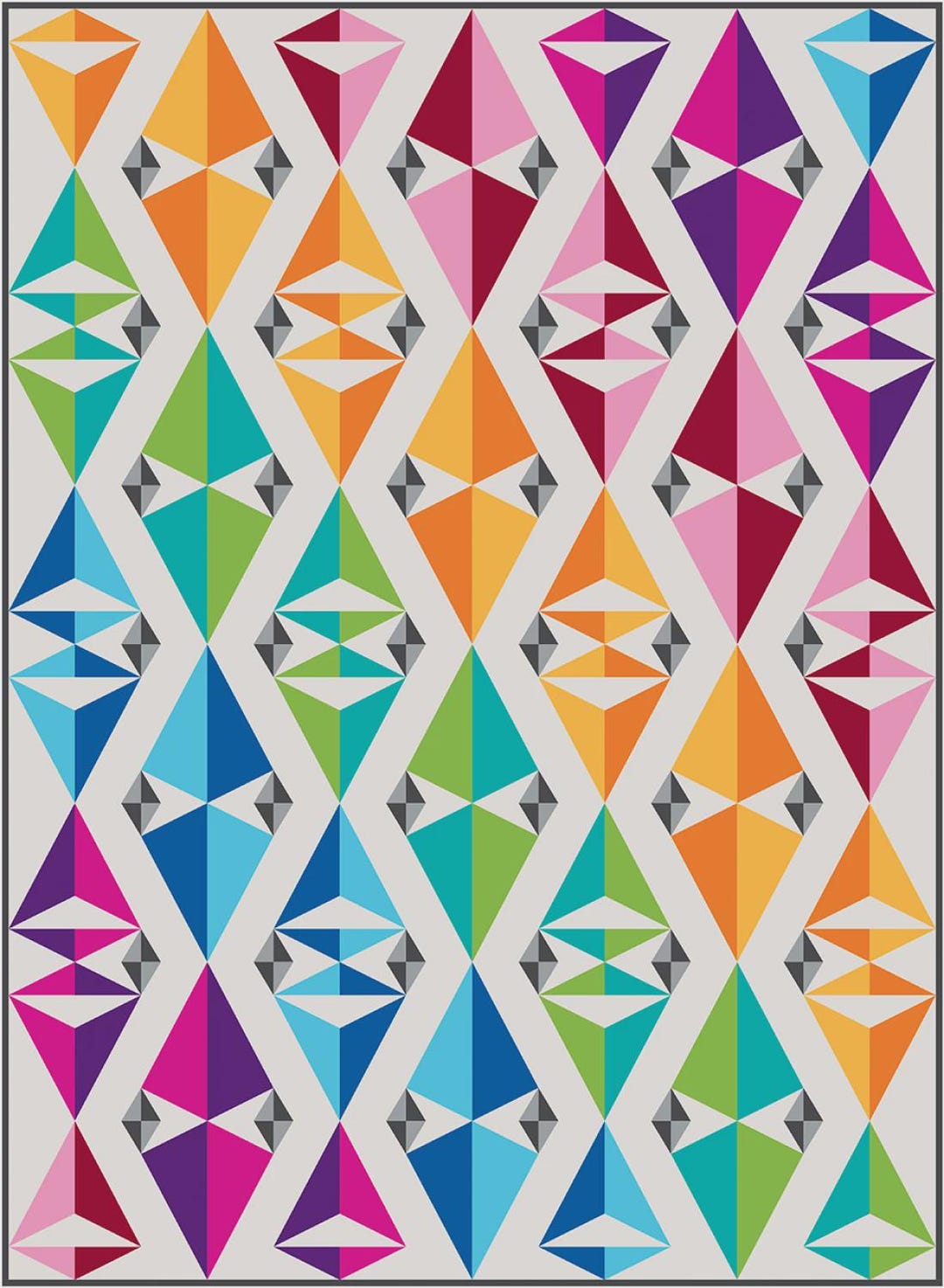 Colour Kites Quilt Pattern | CW-142 | Colourwerx | Modern | Use Any ...