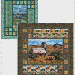 Triptych Quilt Pattern | QR1210 | From Quilting Renditions Kari Nichols | Panel | Rusty