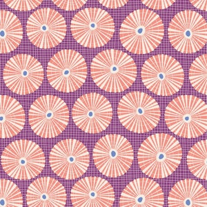 COTTON BEACH Limpet Shell Lilac | 100323 | Tone Finnanger TiLDA | Norway Beach Shells Ocean Indian Wood Block Free Pattern