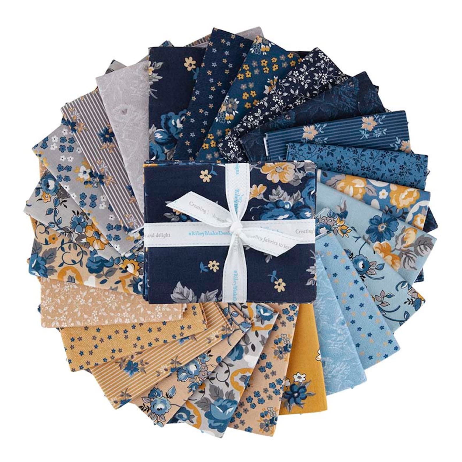 DELIGHTFUL Fat Quarter Fabric Bundle FQ1025024 Floral Riley Etsy