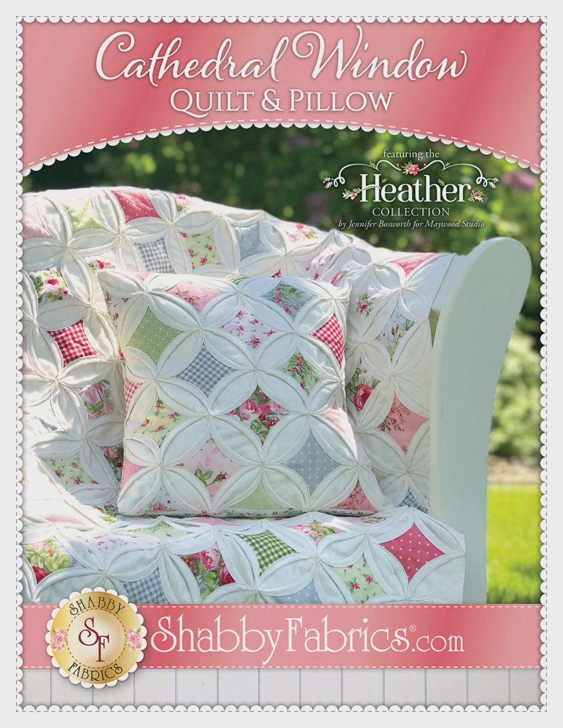 Window Lake Quilt Pattern Heather Cathedral Window Quilt Pattern | SF49877 | Shabby Fabrics ...