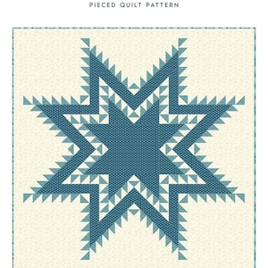 Double Feathered Star Quilt Pattern |  Edyta Sitar Laundry Basket Quilts | LBQ-2040-P | Rusty