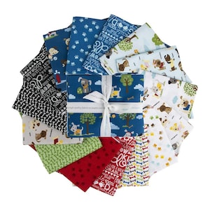 GORGECRAFT 8PCS 20 x 20 Inch Animal Fat Quarters Fabric Bundles Cat Dog  Pattern Cotton Fabric Squares for Quilting Sewing Patchwork Cushions  Pillows 