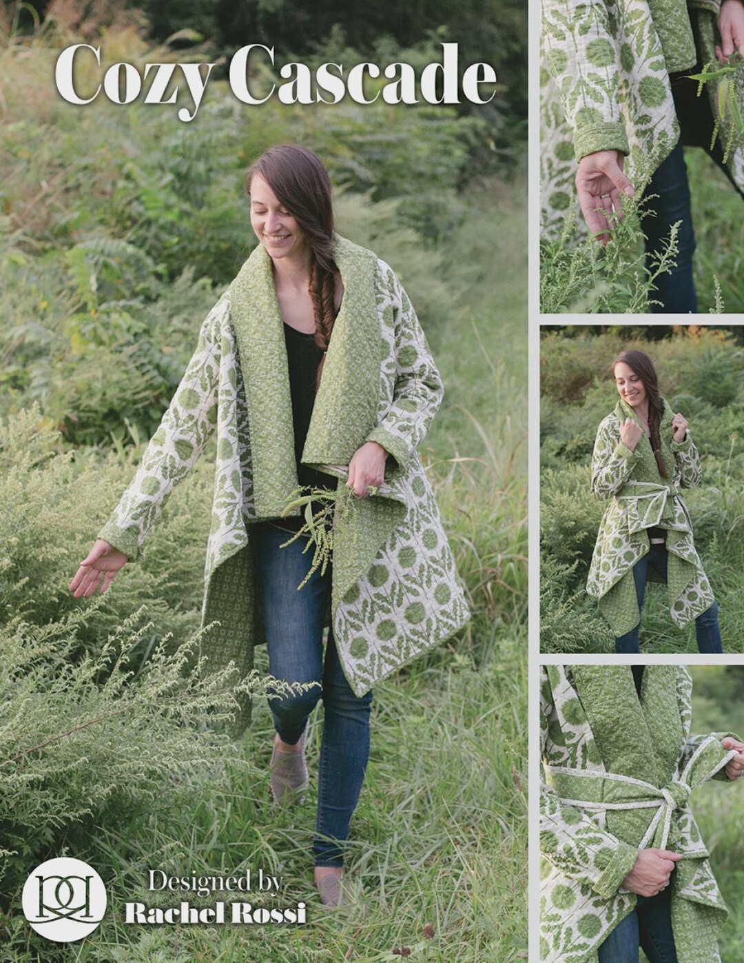 Cozy Cascade - Quilted Cardigan Pattern | HC098257 | Rachel Rossi