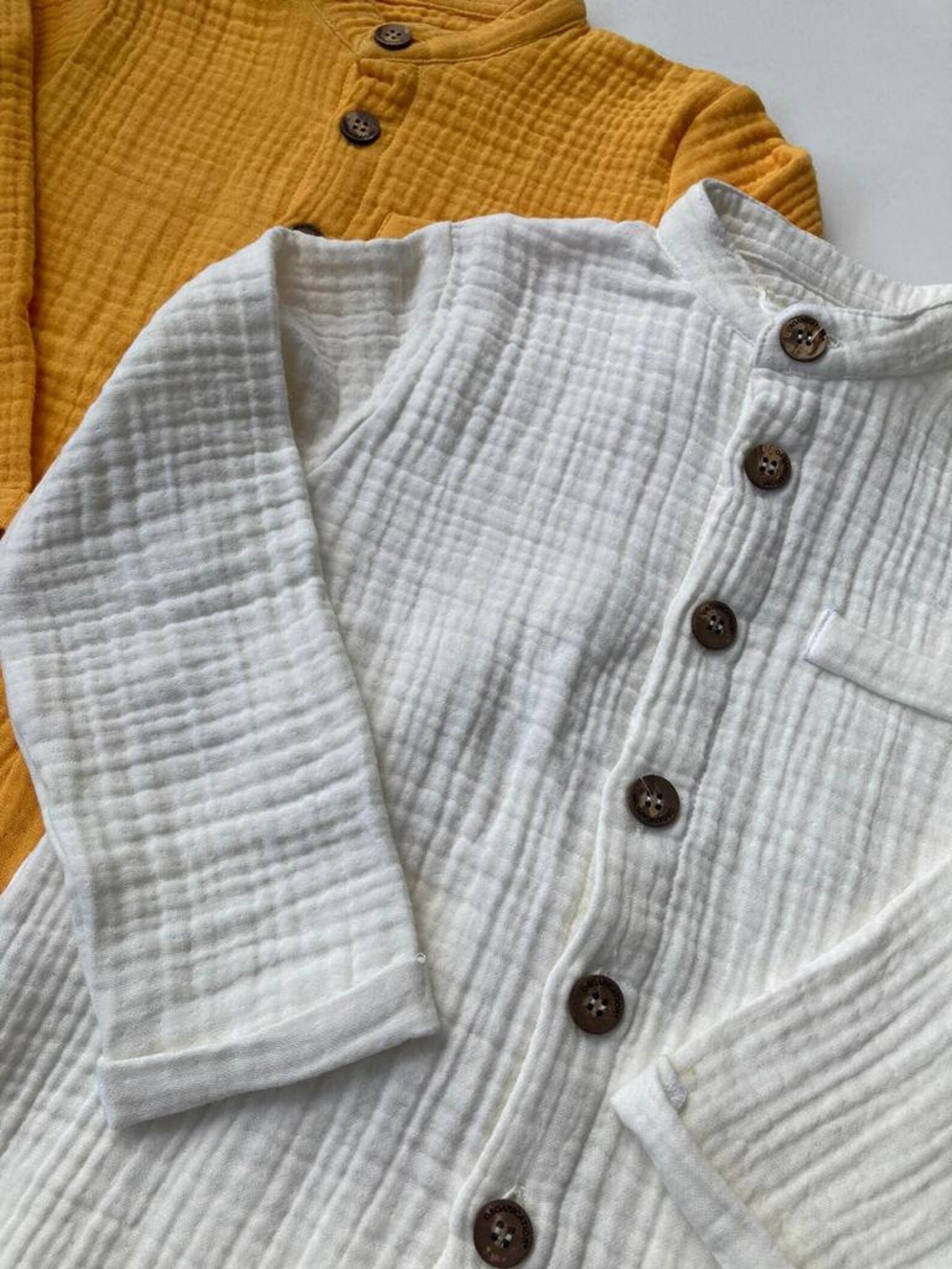 Toddler 100 Cotton Muslin Shirt Long Sleeve Toddler Boy Etsy