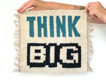 DENKEN SIE GROSS | Handgewebter polnischer Kelim | Tischdecken-Dekor