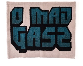 Makatka | Wełniny kilim OMG | Polskie rękodzieło | Ręcznie tkany dywan na ścianę od Splotki