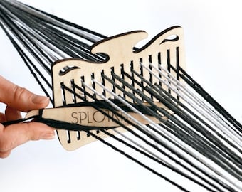 Webwerkzeug | Webschiffchen | Inkle-Webstuhl für Gürtel | Slawisches traditionelles Werkzeug | Retro-Kunsthandwerk