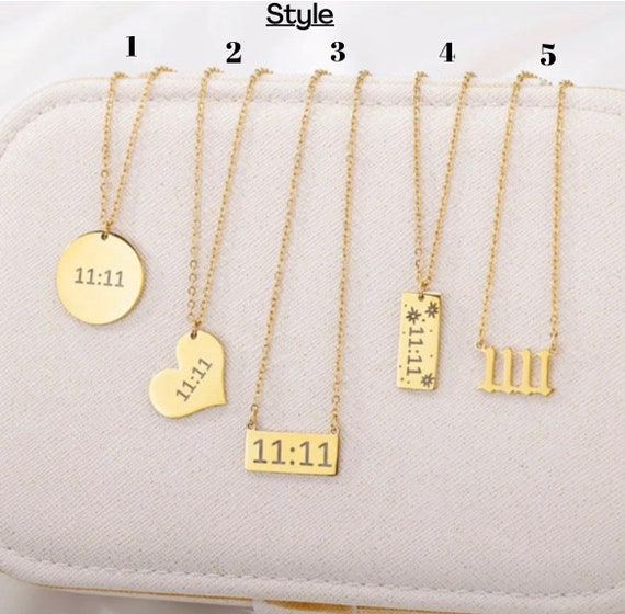 The most stunning 11 11 necklace, avail in gold and silver. Link in pr... |  TikTok