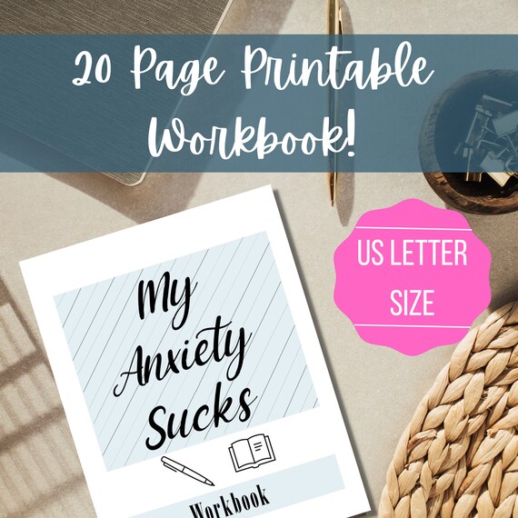 Printable Work Anxiety Workbook 20 Page Digital PDF Download | Etsy