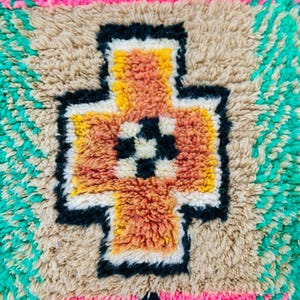 Authentic Pink Beni Ourain Rug, Custom Made Moroccan Pink Rug, Berber Pink Rug, Large Pink Area Rug